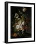 Still Life with Flowers in a Glass Vase-Rachel Ruysch-Framed Art Print