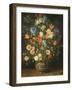 Still Life with Flowers in a Sculpted Jar, C.1620-24 (Oil on Panel)-Jan the Elder Brueghel-Framed Giclee Print