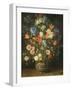 Still Life with Flowers in a Sculpted Jar, C.1620-24 (Oil on Panel)-Jan the Elder Brueghel-Framed Giclee Print