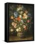 Still Life with Flowers in a Sculpted Jar, C.1620-24 (Oil on Panel)-Jan the Elder Brueghel-Framed Stretched Canvas