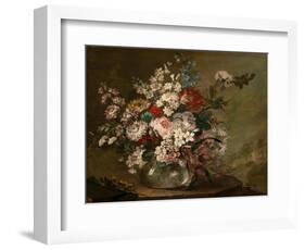Still Life with Flowers in a Vase, c.1780-1790-Juan Bautista Romero-Framed Giclee Print