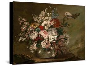Still Life with Flowers in a Vase, c.1780-1790-Juan Bautista Romero-Stretched Canvas