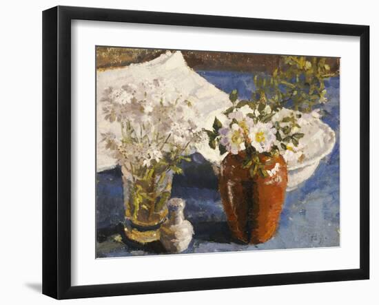 Still Life with Flowers in a Vase, circa 1911-14-Harold Gilman-Framed Giclee Print