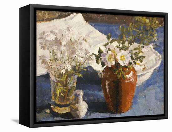Still Life with Flowers in a Vase, circa 1911-14-Harold Gilman-Framed Stretched Canvas
