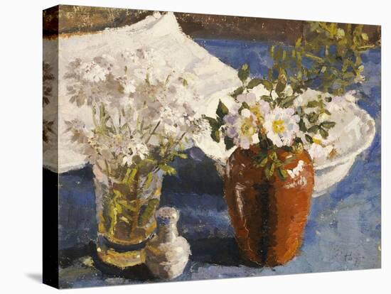Still Life with Flowers in a Vase, circa 1911-14-Harold Gilman-Stretched Canvas