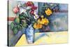 Still Life with Flowers In a Vase-Paul Cézanne-Stretched Canvas