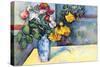 Still Life with Flowers In a Vase-Paul Cézanne-Stretched Canvas