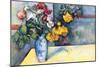 Still Life with Flowers in a Vase-Paul C?zanne-Mounted Art Print