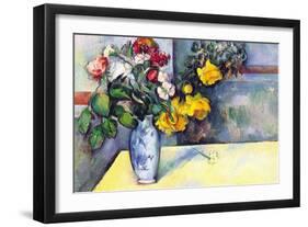 Still Life with Flowers In a Vase-Paul Cézanne-Framed Art Print