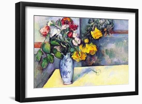 Still Life with Flowers In a Vase-Paul Cézanne-Framed Art Print