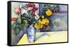 Still Life with Flowers In a Vase-Paul Cézanne-Framed Stretched Canvas