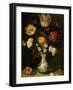 Still Life with Flowers in a Wan-Li Vase-Ambrosius Bosschaert-Framed Art Print