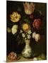 Still Life with Flowers in a Wan-Li Vase-Ambrosius Bosschaert-Mounted Art Print