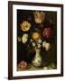 Still Life with Flowers in a Wan-Li Vase-Ambrosius Bosschaert-Framed Art Print