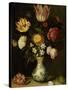 Still Life with Flowers in a Wan-Li Vase-Ambrosius Bosschaert-Stretched Canvas