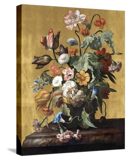 Still Life with Flowers - Luxe-Rachel Ruysch-Stretched Canvas