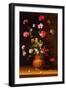 Still Life with Flowers (Oil on Panel)-Jean Picart-Framed Giclee Print