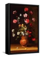 Still Life with Flowers (Oil on Panel)-Jean Picart-Framed Stretched Canvas