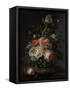 Still Life with Flowers on a Marble Tabletop-Rachel Ruysch-Framed Stretched Canvas