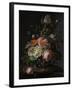 Still Life with Flowers on a Marble Tabletop-Rachel Ruysch-Framed Art Print