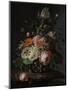 Still Life with Flowers on a Marble Tabletop-Rachel Ruysch-Mounted Art Print