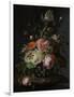 Still Life with Flowers on a Marble Tabletop-Rachel Ruysch-Framed Art Print