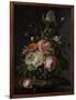 Still Life with Flowers on a Marble Tabletop-Rachel Ruysch-Framed Art Print