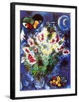 Still Life with Flowers-Marc Chagall-Framed Art Print