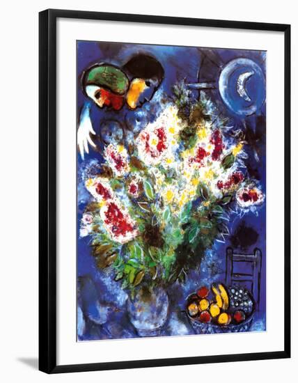 Still Life with Flowers-Marc Chagall-Framed Art Print