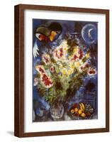 Still Life with Flowers-Marc Chagall-Framed Art Print