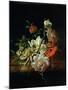 Still Life with Flowers-Rachel Ruysch-Mounted Giclee Print