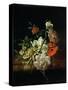 Still Life with Flowers-Rachel Ruysch-Stretched Canvas