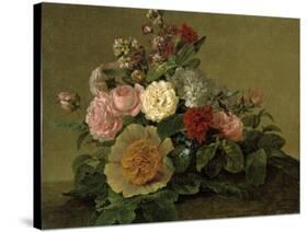 Still-Life With Flowers-Georg Friedrich Kersting-Stretched Canvas