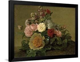 Still-Life With Flowers-Georg Friedrich Kersting-Framed Premium Giclee Print