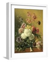 Still Life with Flowers-Georgius Jacobus Johannes van Os-Framed Art Print