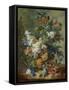 Still Life with Flowers-Jan van Huysum-Framed Stretched Canvas