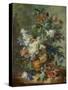 Still Life with Flowers-Jan van Huysum-Stretched Canvas