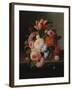 Still Life with Flowers-Thomas Birch-Framed Giclee Print