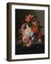 Still Life with Flowers-Thomas Birch-Framed Giclee Print