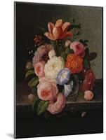 Still Life with Flowers-Thomas Birch-Mounted Giclee Print