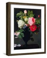 Still Life with Flowers-Antoine Berjon-Framed Giclee Print