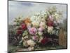 Still Life with Flowers-Jean Baptiste Claude Robie-Mounted Premium Giclee Print
