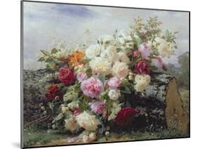 Still Life with Flowers-Jean Baptiste Claude Robie-Mounted Giclee Print