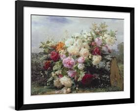 Still Life with Flowers-Jean Baptiste Claude Robie-Framed Giclee Print