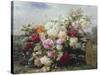 Still Life with Flowers-Jean Baptiste Claude Robie-Stretched Canvas