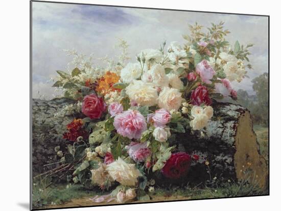 Still Life with Flowers-Jean Baptiste Claude Robie-Mounted Giclee Print