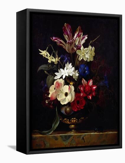 Still Life with Flowers-Willem van Aelst-Framed Stretched Canvas