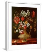 Still Life with Flowers-Thomas Hiepes-Framed Giclee Print