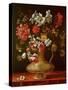 Still Life with Flowers-Thomas Hiepes-Stretched Canvas