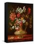 Still Life with Flowers-Thomas Hiepes-Framed Stretched Canvas